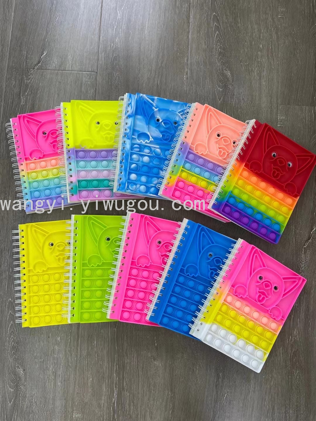 跨境新品灭鼠先锋A5小狗笔记本 解压手指泡泡乐记事本 popit