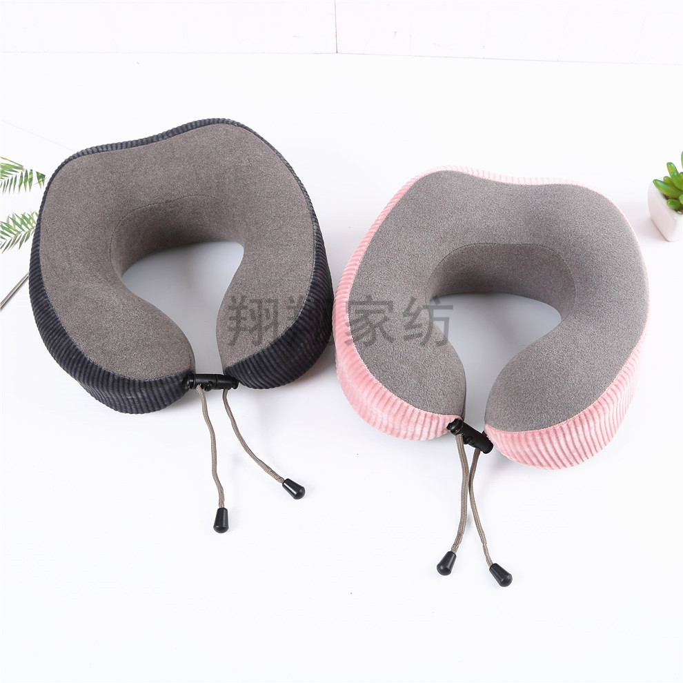 慢回弹记忆棉u型枕颈枕飞机旅行枕便携式舒适u形枕