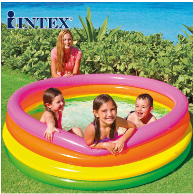 wholesale supply intex56441 fluorescent four-ring swimming pool inflatable toys
