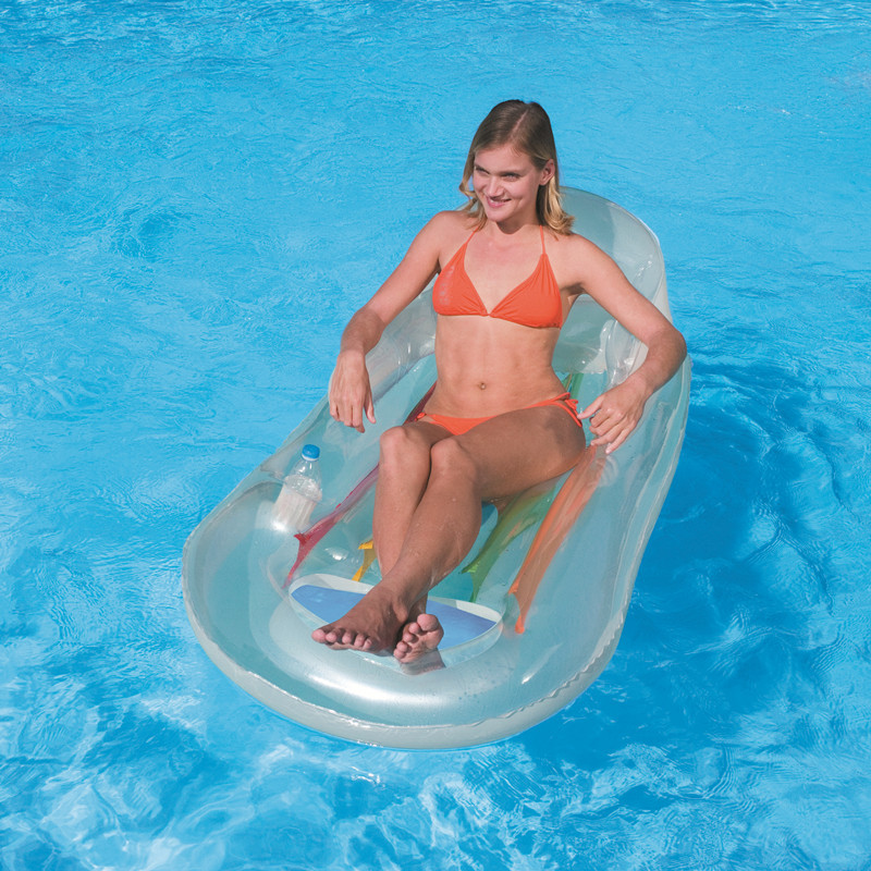 正品Bestway加厚充气浮排气垫床荧光水上浮床漂流床游泳