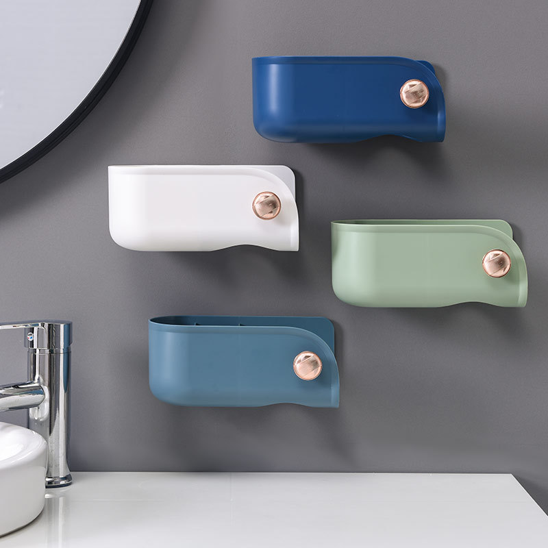 挂电吹风机架子卫生间厕所置物架吹风机架收纳架免打孔壁挂风筒架