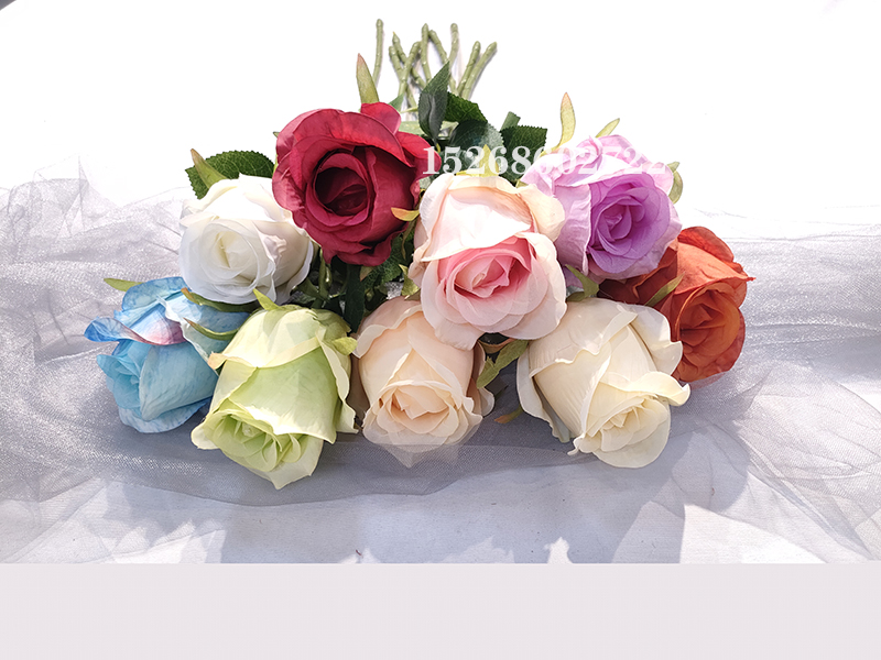 仿真单支玫瑰花束母亲节情人节婚庆手捧花摄影道具客厅家居摆件