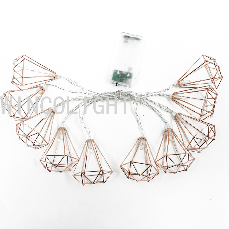 圣诞节电池灯10L LED 2M 玫瑰普通砖石架节日派对用品