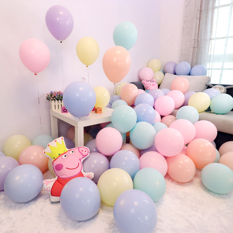 网红ins马卡龙色气球婚礼结婚背景墙生日派对场景布置装饰用品