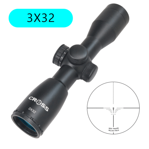 Tactical 3x32 Red Green RGB Point Optical Telescopic Sight Rifle Telescopic Sight Optical Airsoft Telescopic Sight