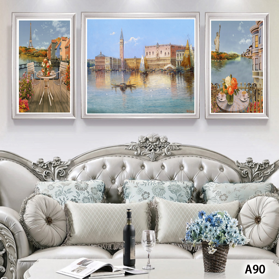 画框风景油画壁画装饰画相框布画装饰字画挂画装饰工艺沙发床头