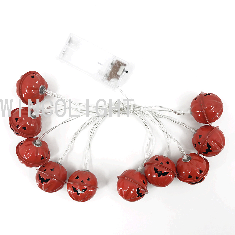 万圣节装饰电池灯10L 2M 南瓜LED万圣节派对用品