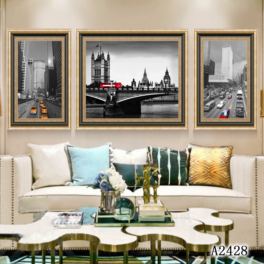 画框风景油画壁画装饰画相框布画装饰字画挂画装饰工艺沙发床头