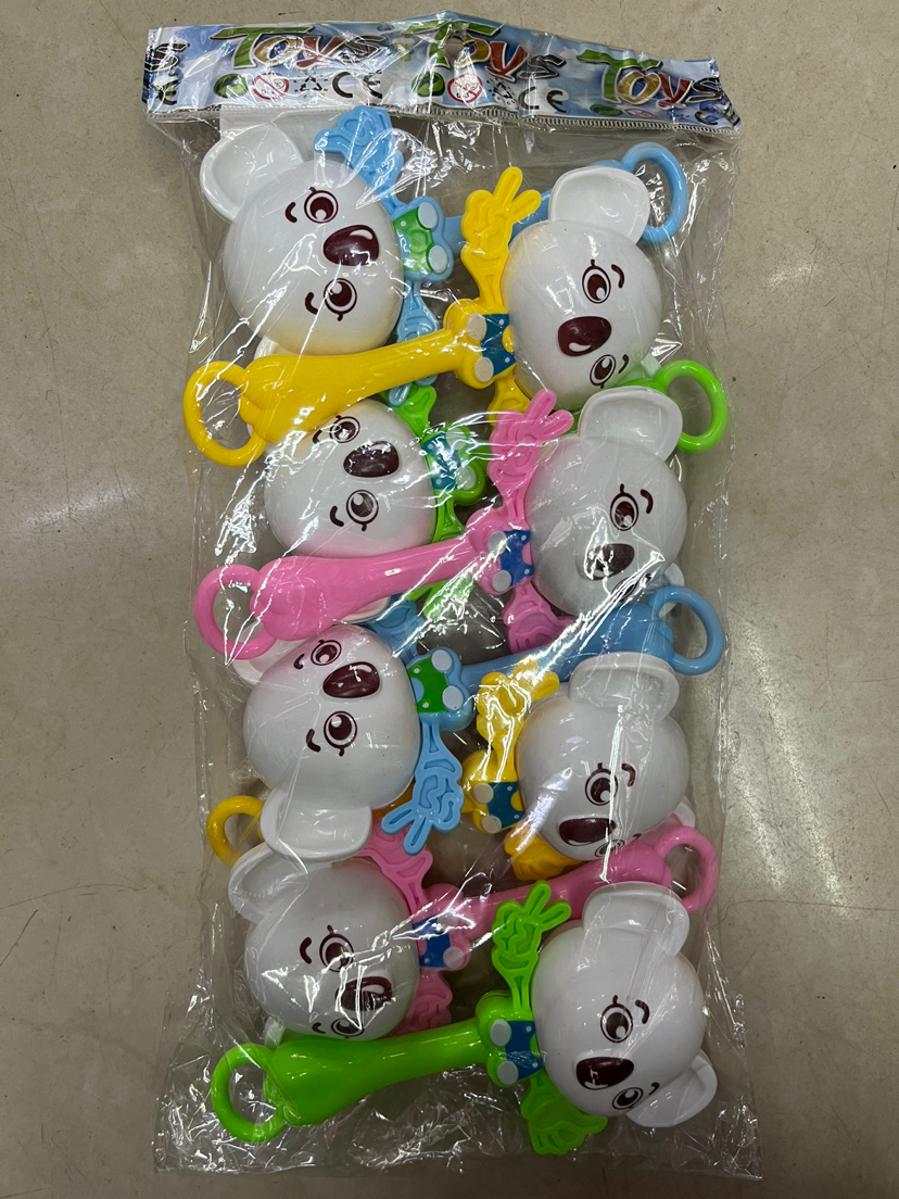 婴幼儿玩具考拉摇铃带小铃铛摇铃手铃哄娃摇铃逗娃神器8只装