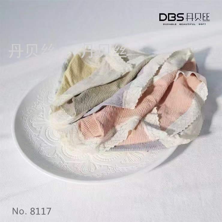 精致舒适无感蕾丝花边 清新色系 舒适抑菌女士内裤