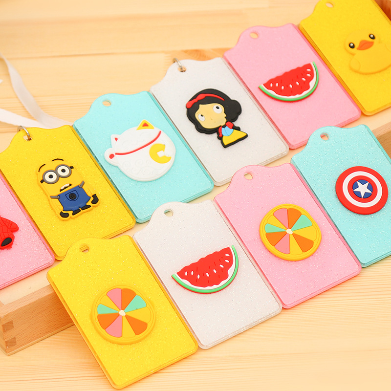 卡通学生校园卡套少女公交食堂饭卡门禁工厂牌胸卡挂绳挂脖保护套