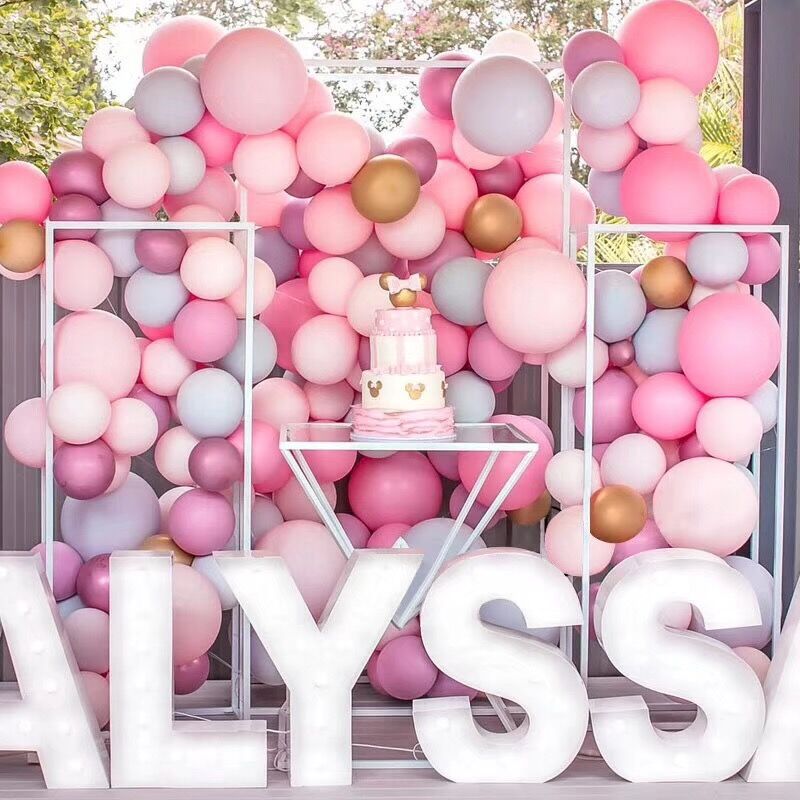 创意马卡龙色2.2g10寸加厚乳胶气球生日派对婚庆布置装饰广告