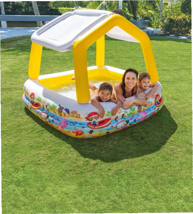 美国INTEX57470 海底世界遮阳水池 充气水池遮阳水池泳池