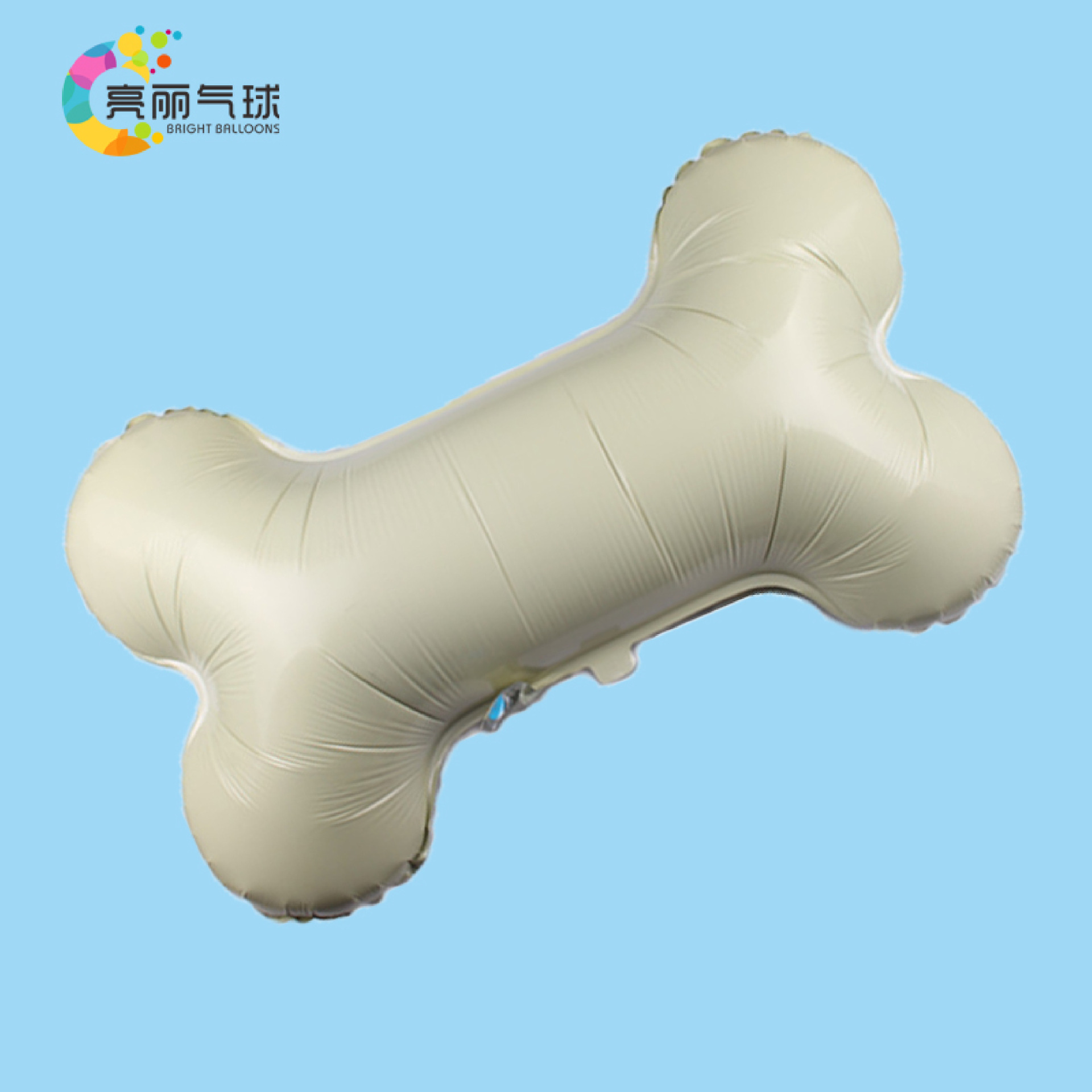 创意卡通狗狗骨头造型动物主题铝箔铝膜飘空背景布置装饰气球批发