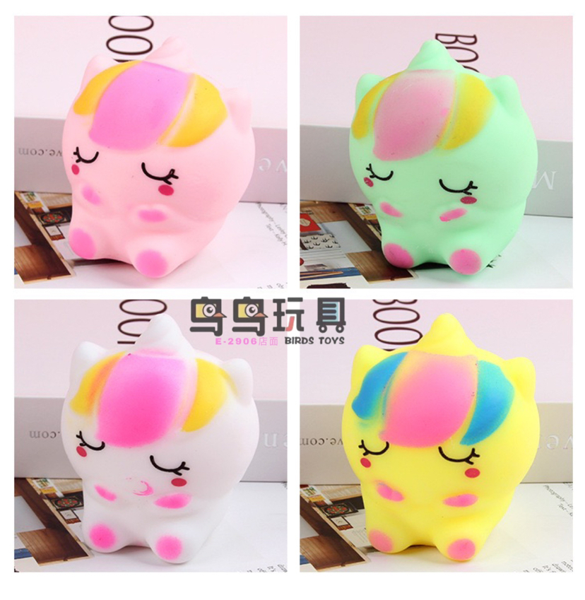 网红跨境新彩虹宝宝捏捏乐新奇特减压玩具学生礼品团子卡通捏捏球