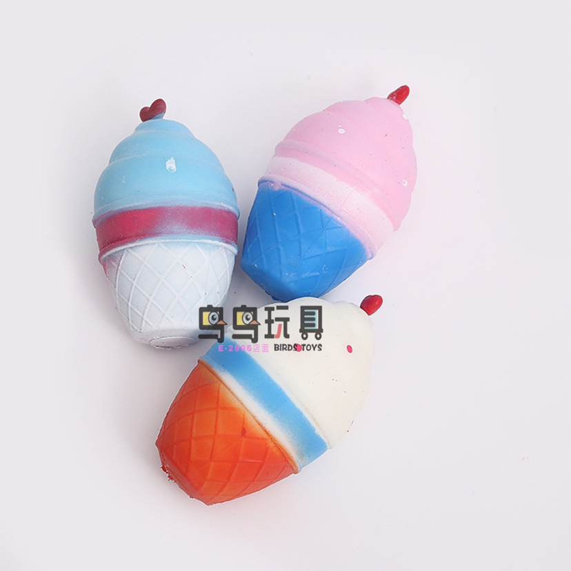 仿真冰激凌发泄记忆玩具 捏捏乐解压玩具 创意新奇特玩具批发