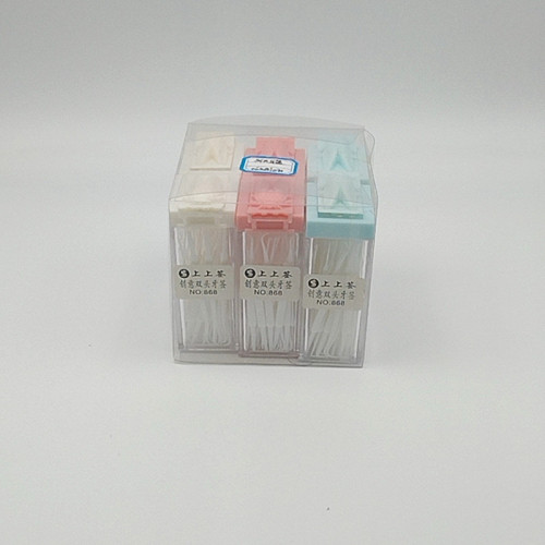 popular disposable portable boxed floss flip family wear bow-shaped smooth safety toothpick polymer cartoon wear