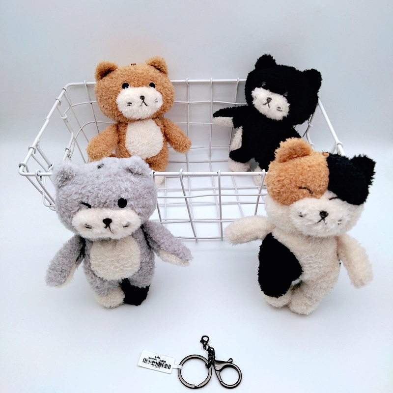 可爱公仔北欧喵咪书包挂饰背包挂件毛绒钥匙扣玩偶小猫儿童礼物