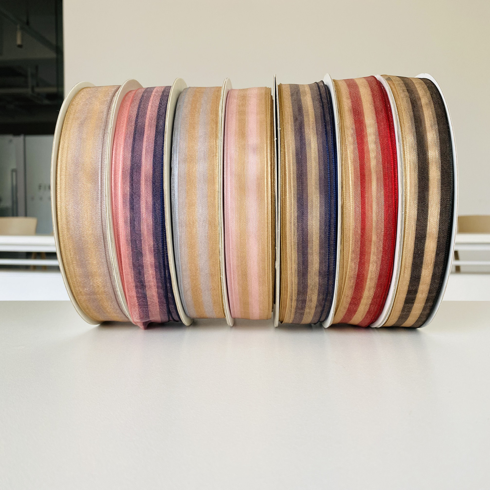 鉴鉴粗边双色纱 时尚服饰辅料