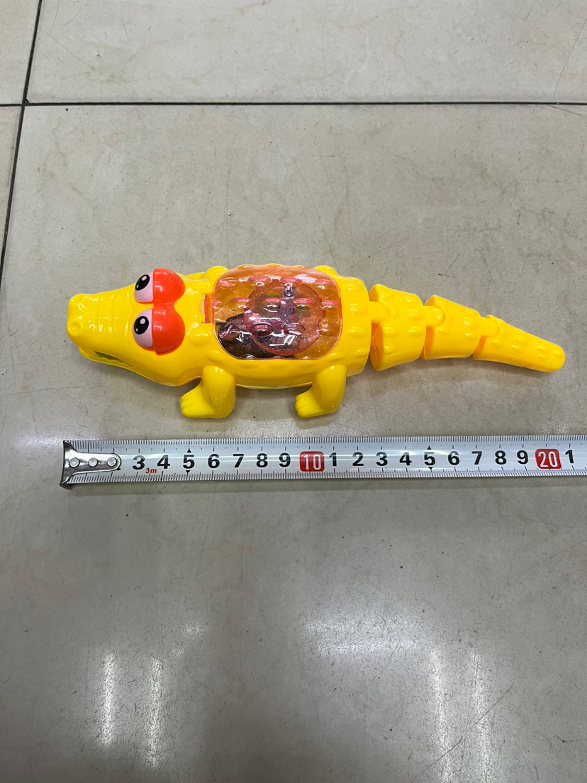 新款儿童拉线灯光小鳄鱼opp袋包装