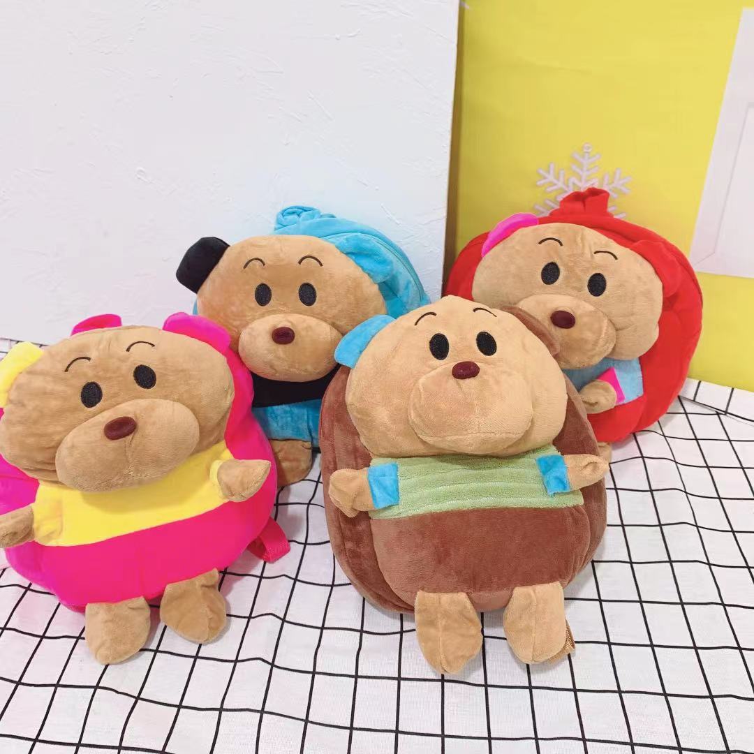 新款秋冬新款幼儿园书包 3-6岁宝宝卡通毛绒小背包男女儿童双肩包