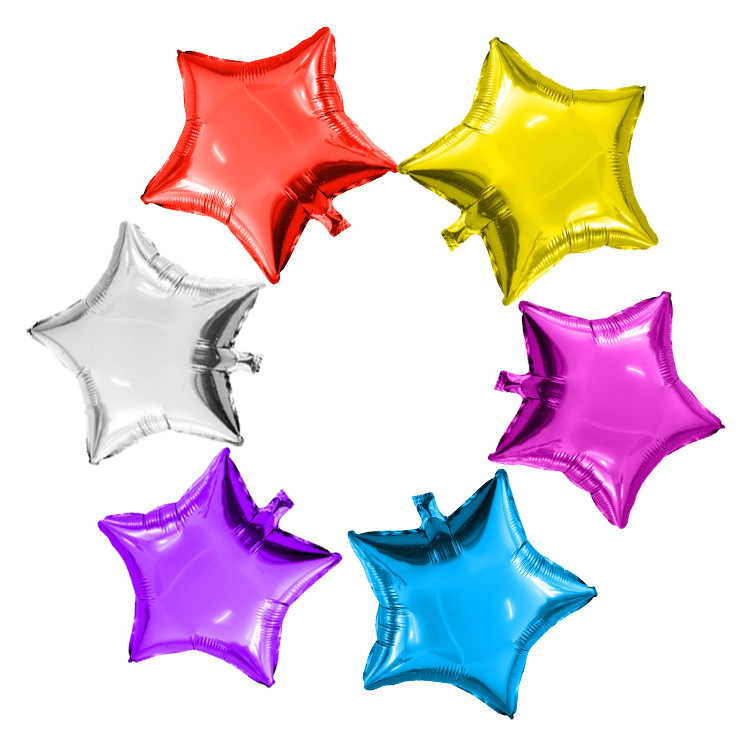 广告气球印字 派对车展店庆开业庆典活动婚庆装饰五角星铝膜气球