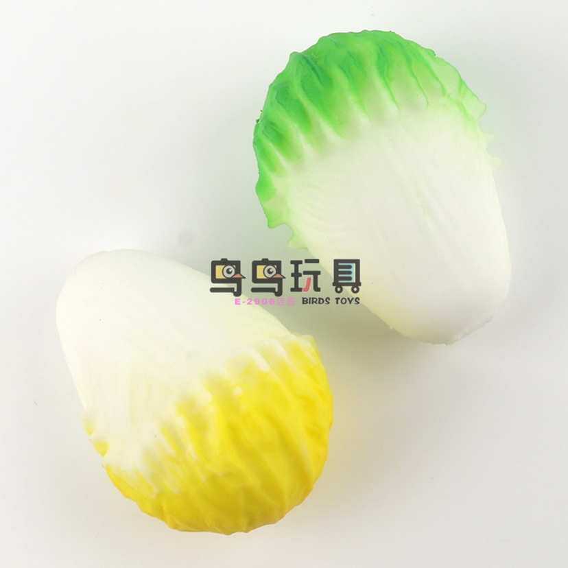 TPR新款仿真食物白菜捏捏乐面粉豆腐球成人发泄球解压玩具批发