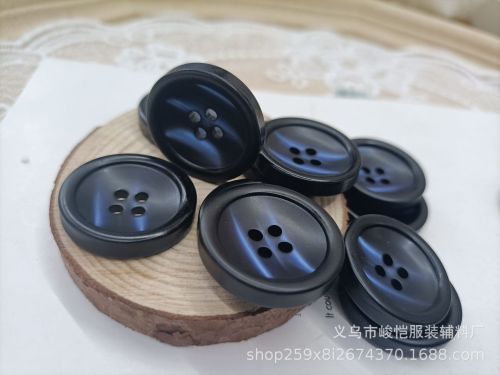 lotte resin button four-eye pattern casual suit clothing coat button work clothes children‘s clothing double-sided button