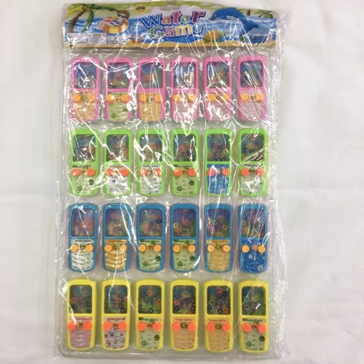 儿童怀旧玩具经典卡装手机水机套圈游戏机水机按压游戏套圈圈