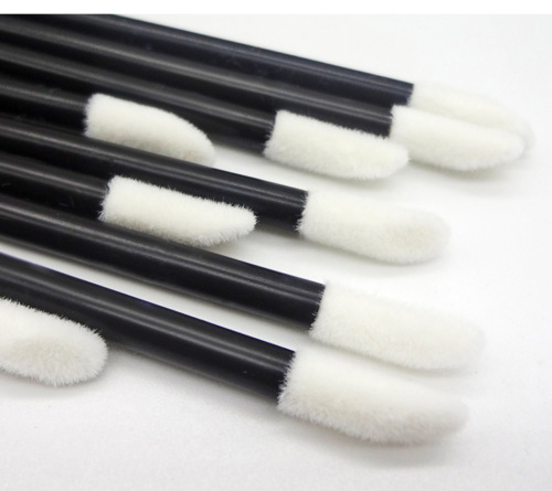 Wholesale Disposable Clip Brush Black Fishing Rod Lip Brush Head 50 PCs Photo Studio Foreign Trade Taobao Hot Sale