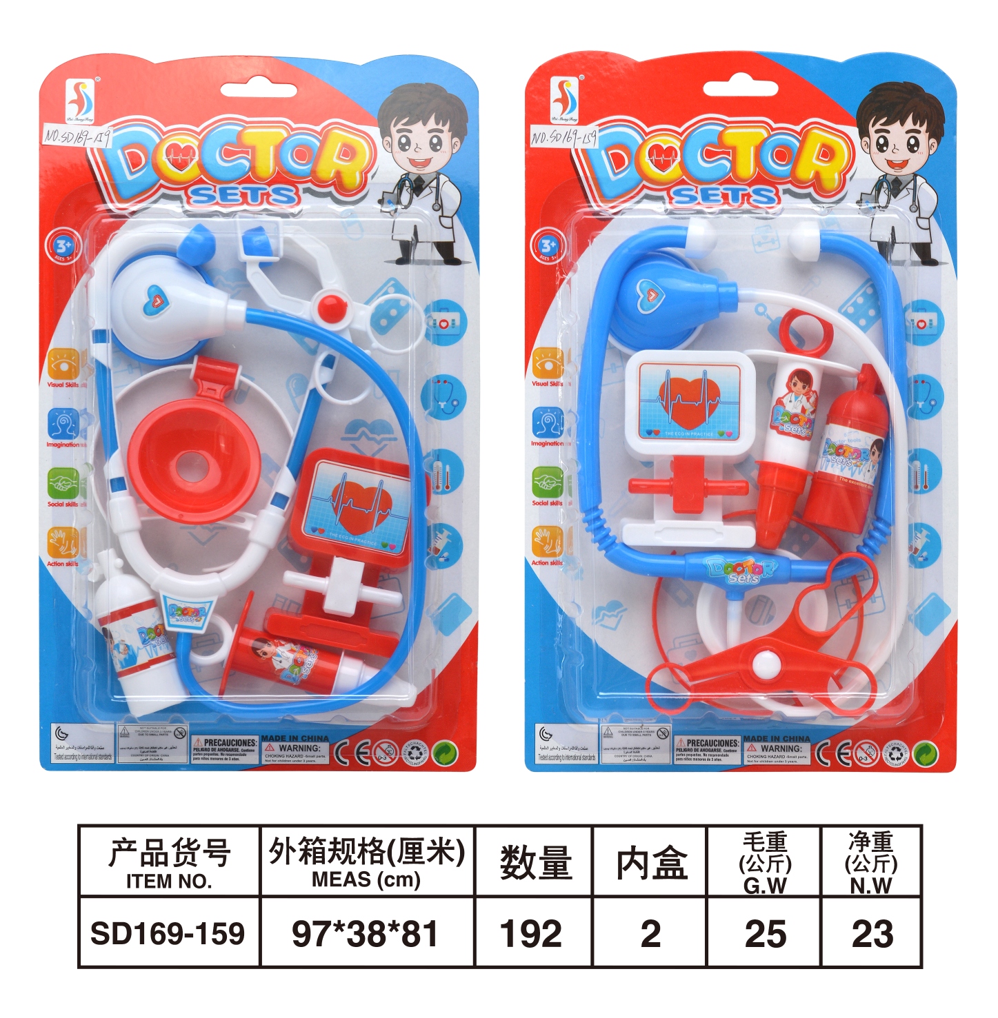 女孩过家家新款医具PVC套装