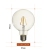 Filament Lamp G95 LED Light Bulb Indoor Restaurant Cafe Decor Lights Outdoor Camping Decor Lighting