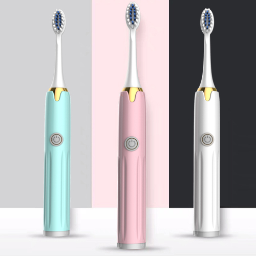 Electric Toothbrush Dry Battery One Gear Adult Household Soft Hair with 3 Brush Heads Adult Children Electric Assyria 