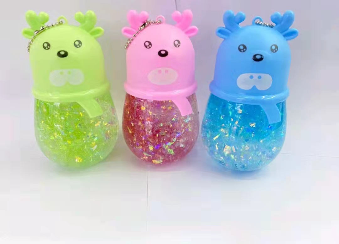 动物形状水晶泥金粉泥