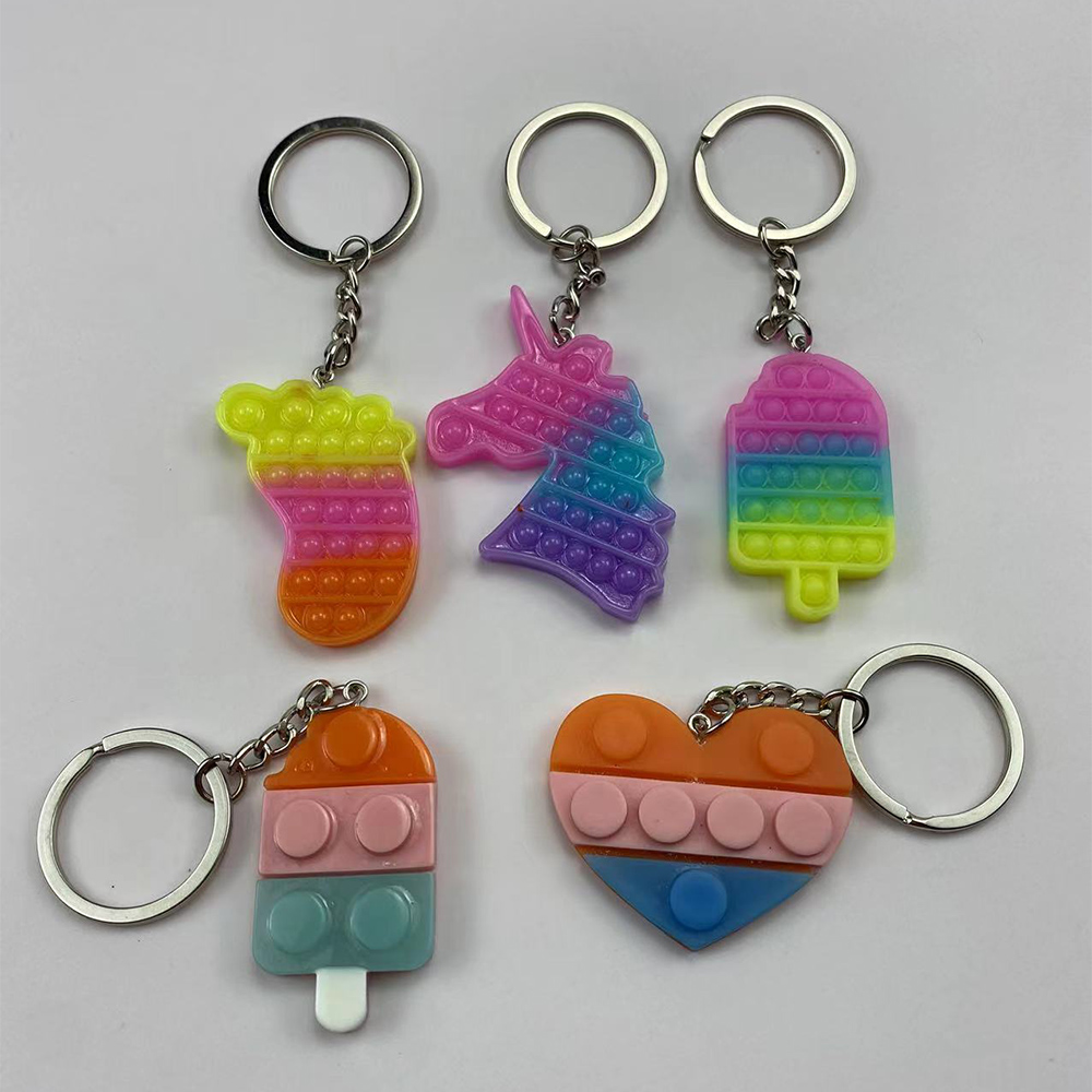 跨境泡泡乐钥匙扣灭鼠先锋挂件灭鼠先锋树脂钥匙扣包包创意钥匙链