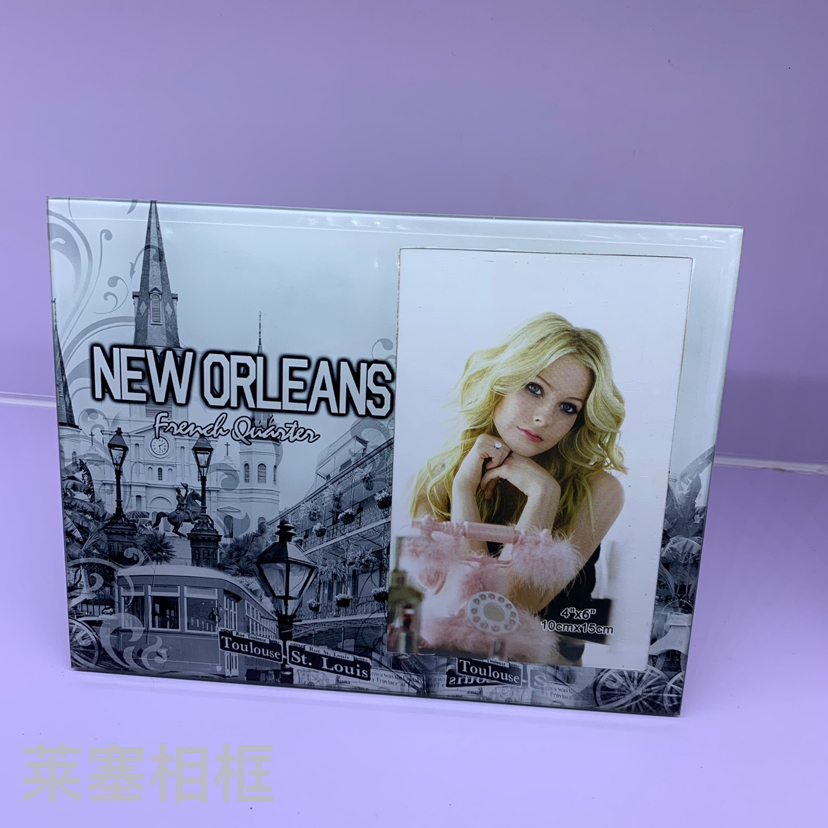 建筑类贴纸摆件照片家居装饰礼物客厅工艺品定制各种图案玻璃