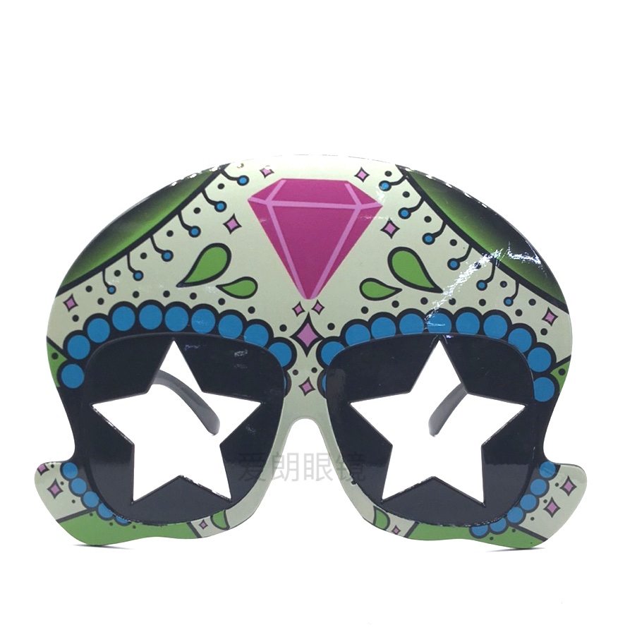 万圣节新款 骷髅头墨西哥帽眼镜 化妆服饰道具