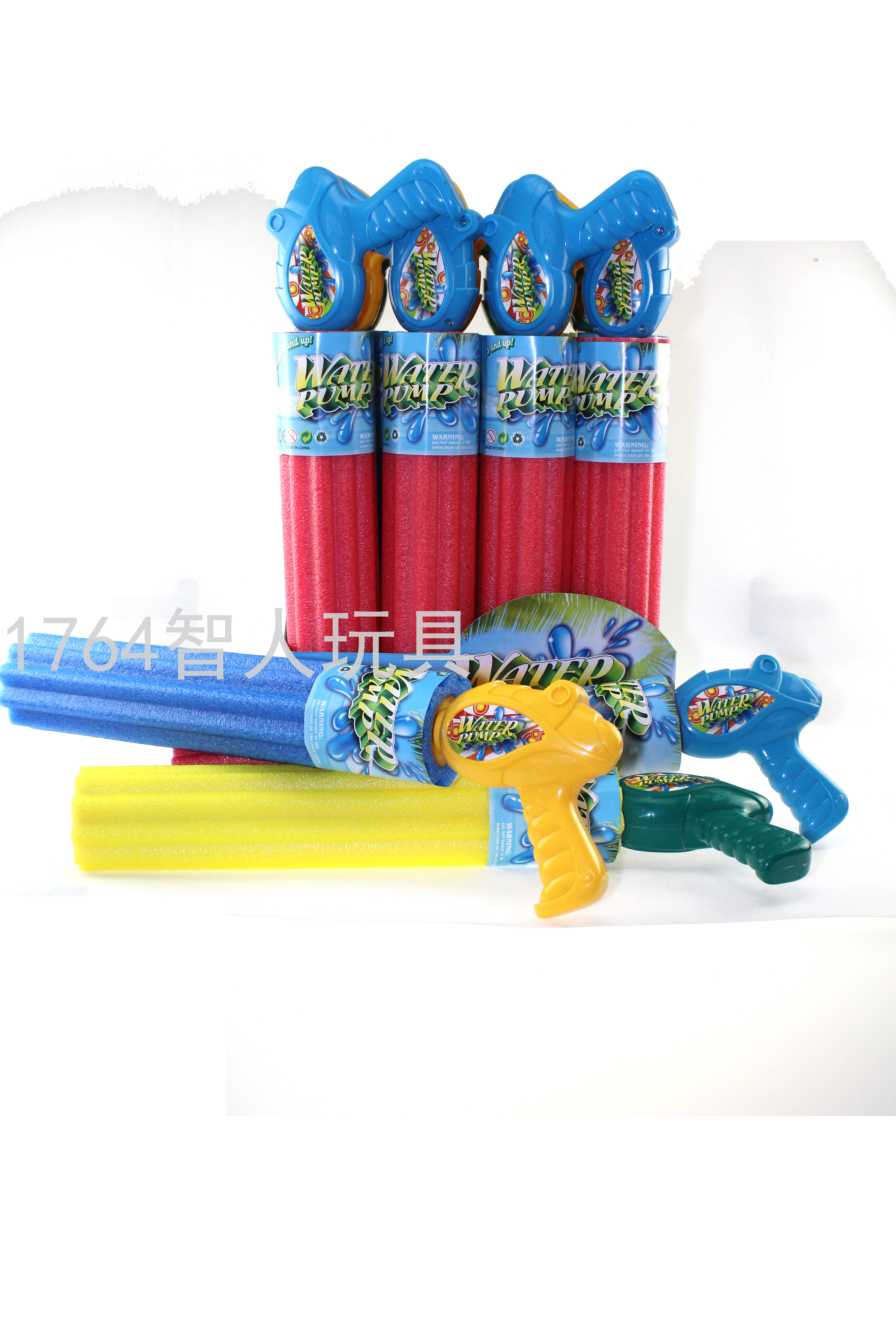 彩盒装抽拉式EVA水炮枪儿童玩具打水仗神器玩具水枪储水枪