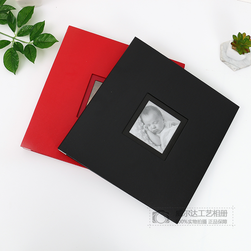 相册本拍立相簿photo album插页影集宝宝成长纯色高档方形纪念册