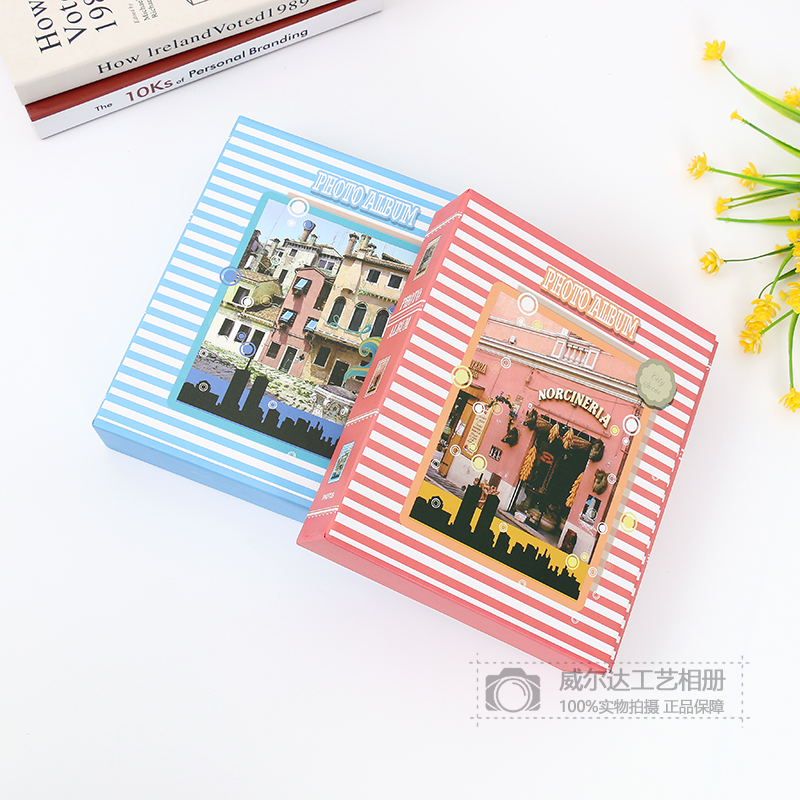 卡通图案立体插页式相册本儿童影集拍立得成长册照片记录收纳本