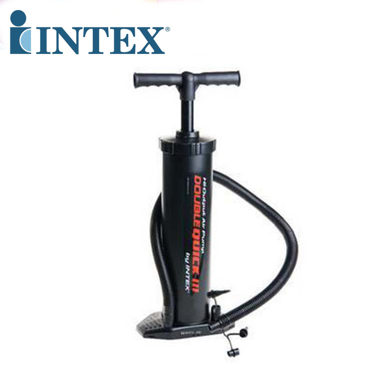 美国INTEX68615游泳圈水池手动充气工具床垫帐篷冲气泵打气筒