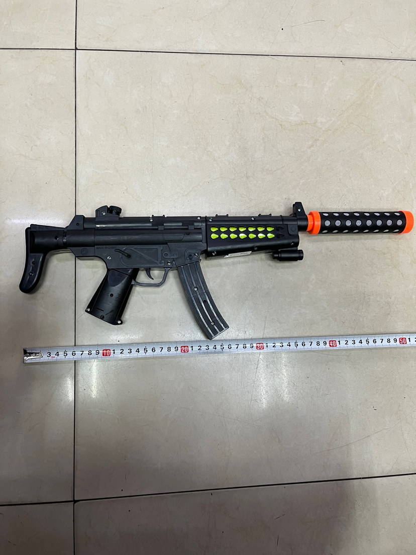 儿童电动语音枪玩具带战斗机投影opp袋包装