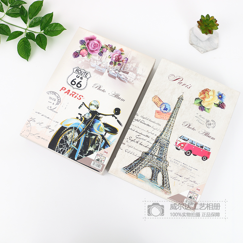 新款相册本巴黎法国旅行影集4D大相册插页式拍立得相薄成长纪念册