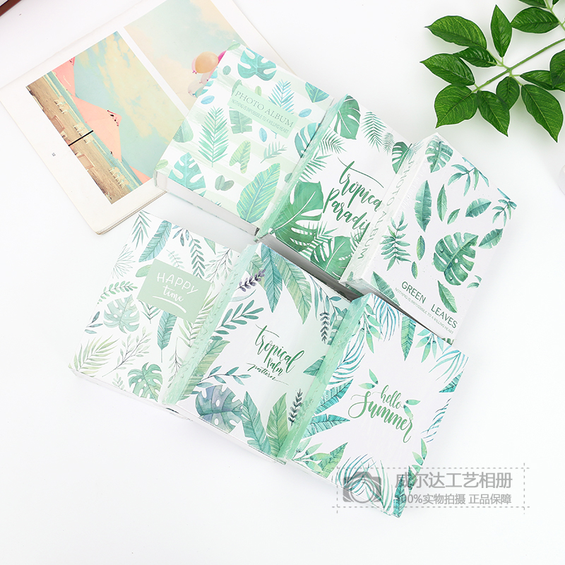 新款绿植ins创意跨境亚塑封儿童成长册插页式影集拍立得相片集