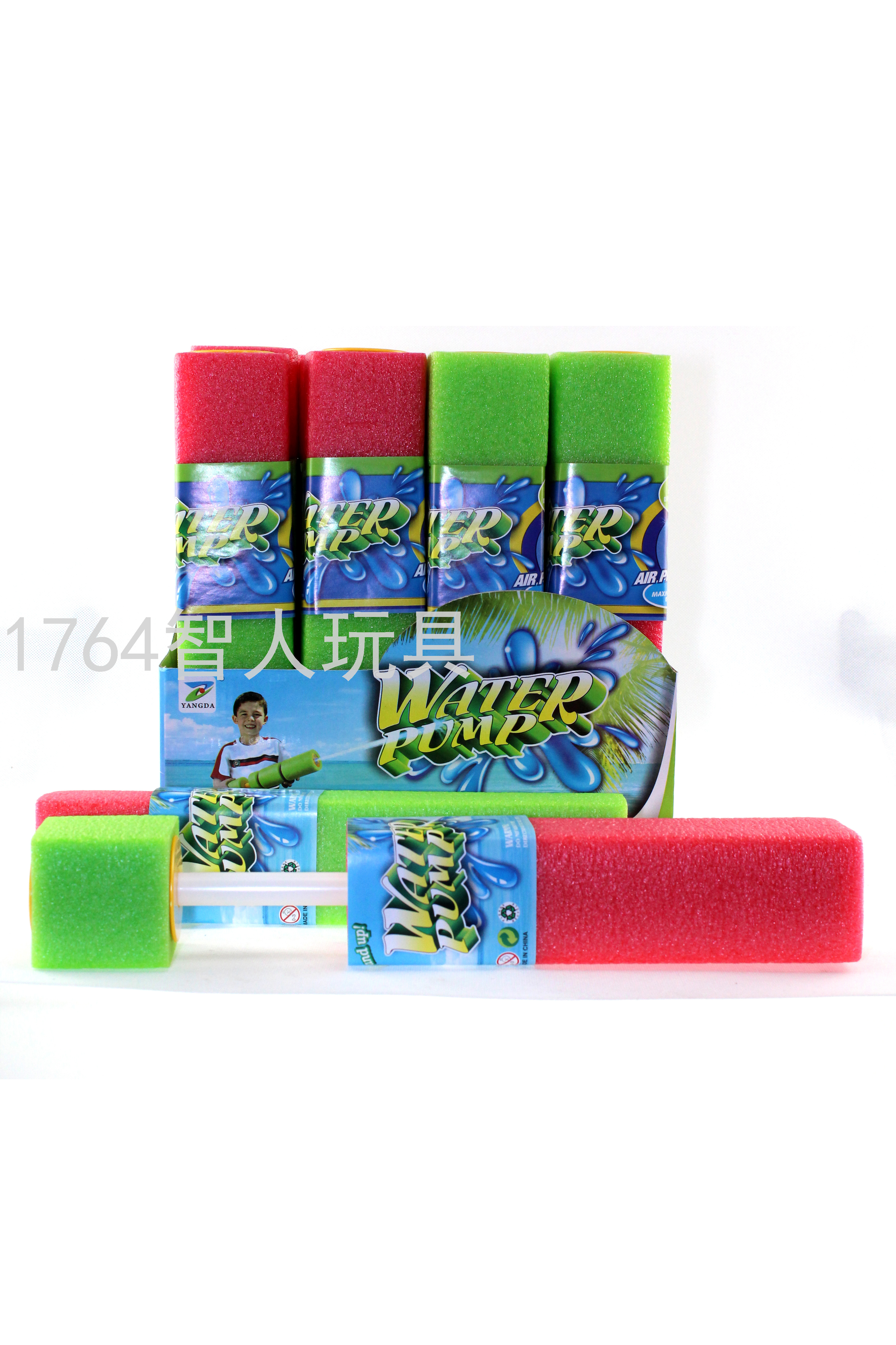 玩具水枪打水仗神器彩盒装抽拉式EVA水炮枪儿童玩具储水枪