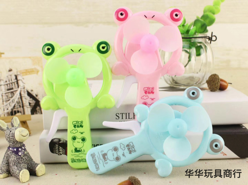 热卖青蛙小号单头手压风扇  迷你手压小风扇  手持单头手压风扇