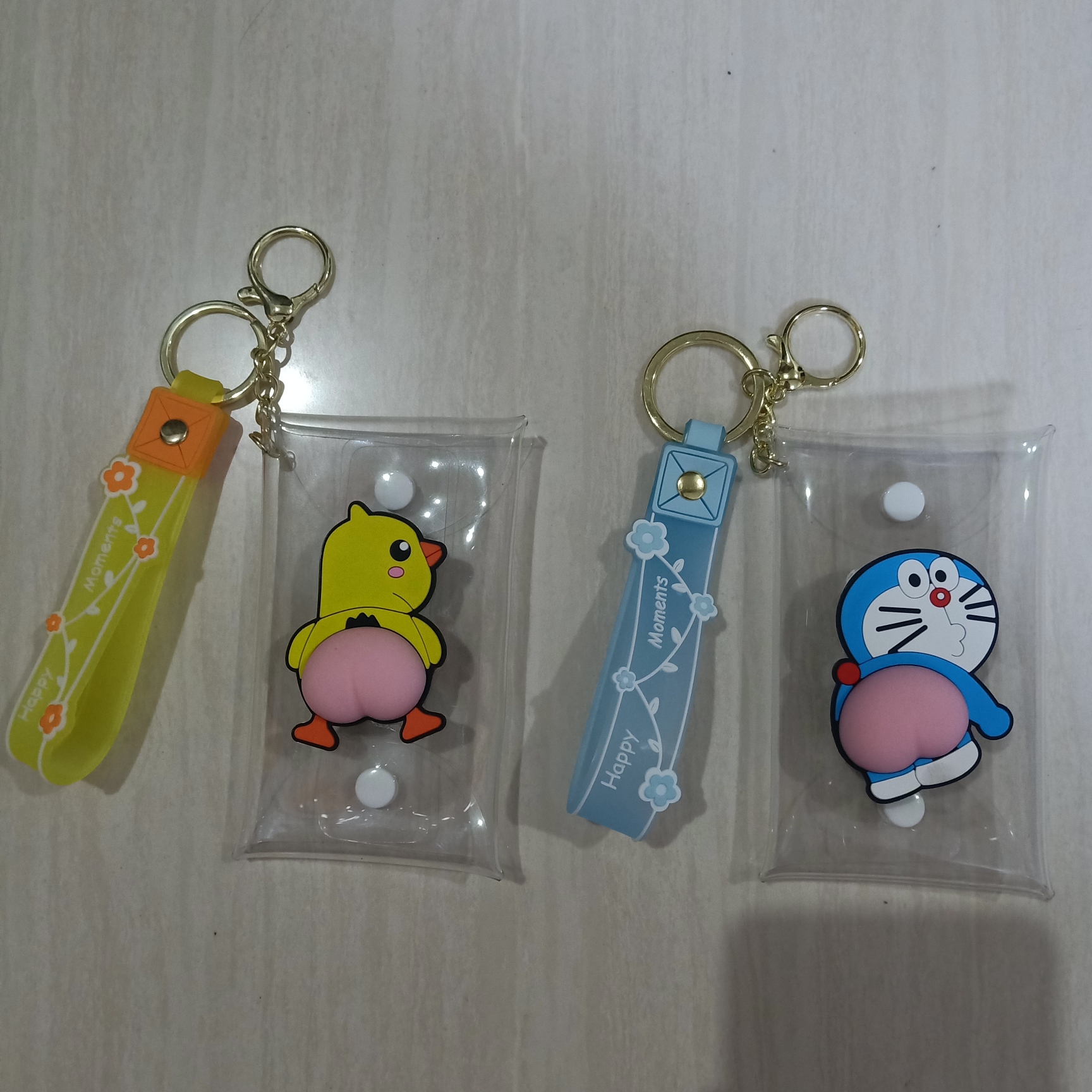 屁股解压零钱包 透明零钱包 钥匙扣 广东货