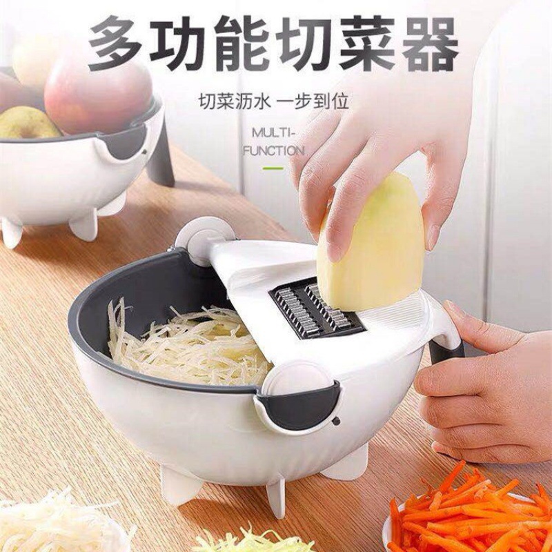 九合一多功能沥水篮厨房神器切蔬果切丝多用刨丝器切菜器