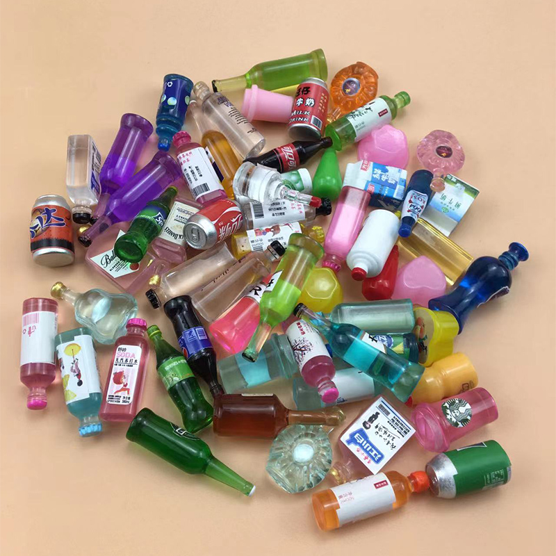 树脂仿真酒瓶啤酒饮料创意diy奶油胶手机壳酒瓶 直播爆款货源批发