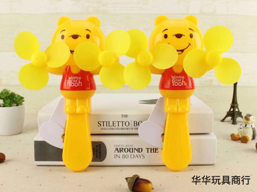 热卖黄熊双头手压风扇  手持双头手压风扇 迷你双头手压小风扇